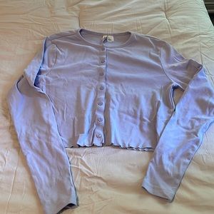 H&M lilac cardigan